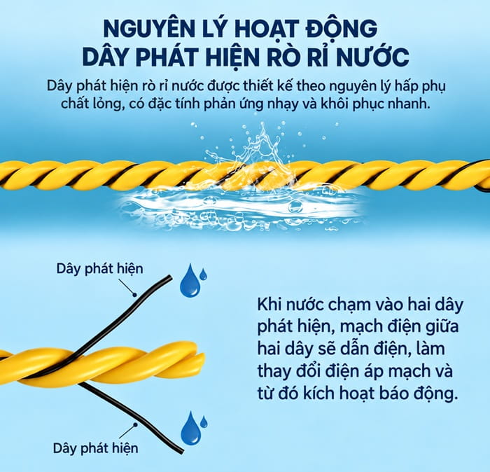 nguyên lý phát hiện rò rỉ nước